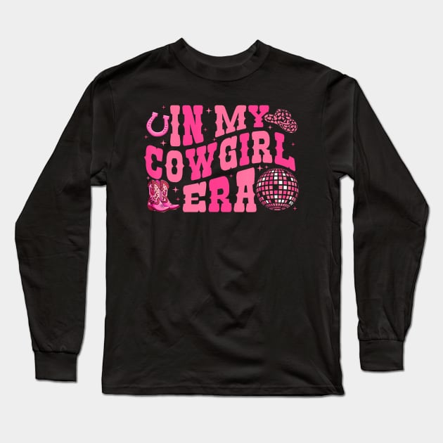 In My Cowgirl Era Groovy Cute Western Rodeo Cowgirls Long Sleeve T-Shirt by Stewart Cowboy Prints